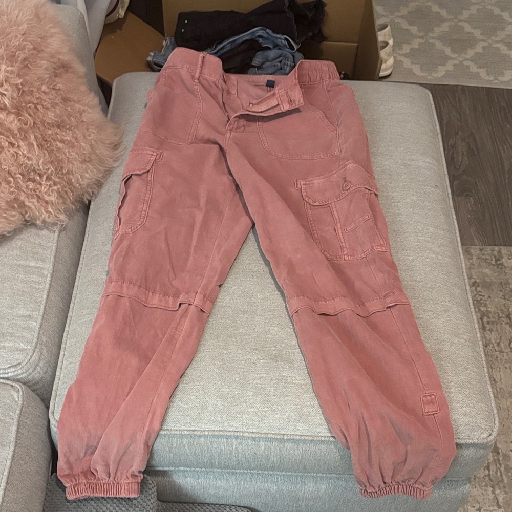 American Eagle Outfitters Dusty Rose Cargo Pants